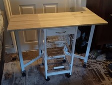 Wooden kitchen cart