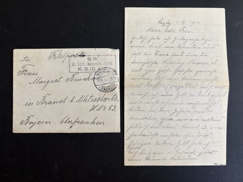 Ww1 german feldpost letter - feldpost,