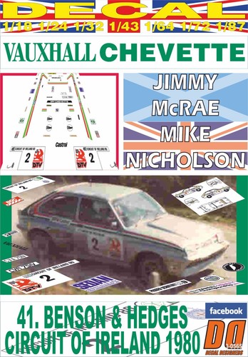 Decal vauxhall chevette 2300 - decal,