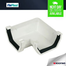 FloPlast Square Line Gutter 90° Guttering White – 114mm *Bulk Buy Available*