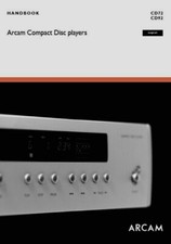 Arcam CD72  /  CD92 - CD Player - Operating Instructions - USER MANUAL 