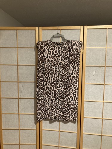 Ladies leppard print dress - ladies,