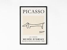 Picasso's Dachshund Dog line drawing Poster Art Musée d'Orsay