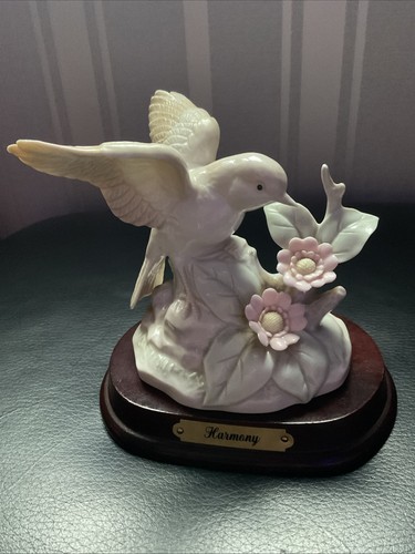 Bird ornament with flowers - bird, on