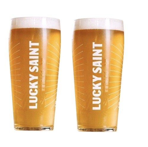 Lucky saint pint glasses - 2,