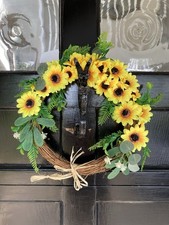 Sunflower Wreath - Perfect Door Garland