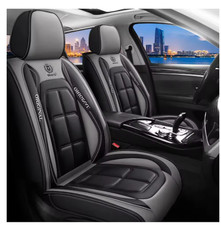 Black Full Covers Deluxe Universal Protector PU Leather Seat Covers UK