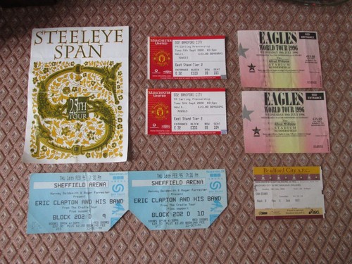 Concert and football tickets - concert,