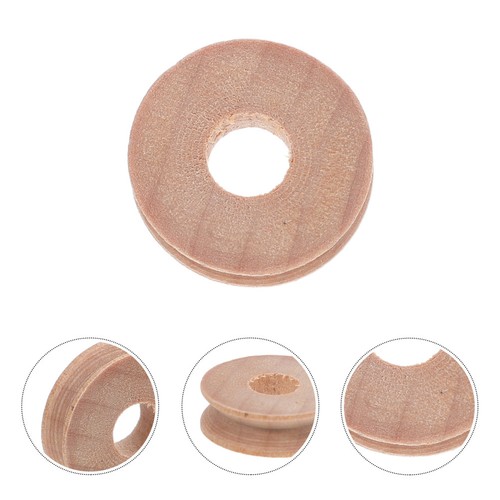Pcs small wood wheels - 50,