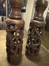 African  Hand Carved Hardwood Sculpture Pieces