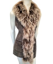 Real Suede&real Mongolian Fur