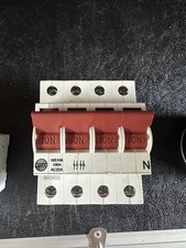 Wylex WS104 100A three 3 Phase 4 Pole Main Switch Isolator