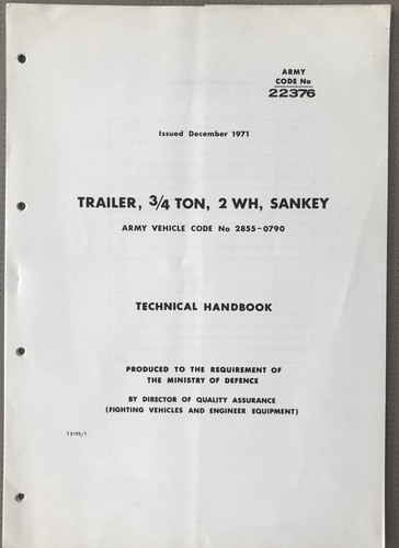 Military sankey 4ton trailer - military,
