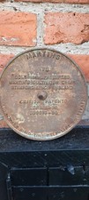 Cast Iron Martins cultivator Plaque Farm Machinery Sign Plaque 9 Inch Diameter