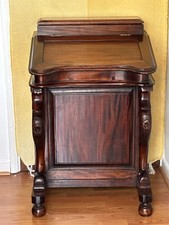 Antique Davenport Captains Artist Desk Mahogany Victorian Style