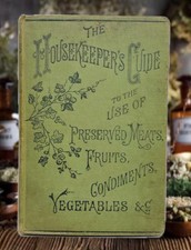 1889 Antique Cookbook