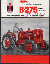 International "B-275" Diesel Tractor Brochure Leaflet