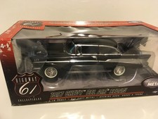 1957 chevy bel - chevy, black