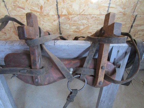 Vtg sawbuck wooden - sawbuck, saddle
