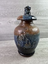 Handmade Pottery Jar w/lid