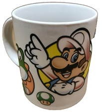 Super Mario Mug Cup Ceramic 2013 Yoshi Mario Luigi Waluigi Official Nintendo VGC