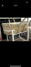 moses basket and stand used