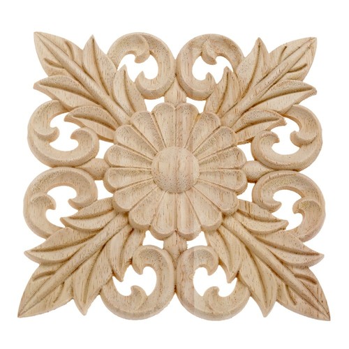 Wood carved appliques onlay - wood,