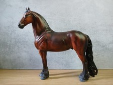 Artist resin horse Metolious Friesian by Sue Sifton, Breyer traditional size