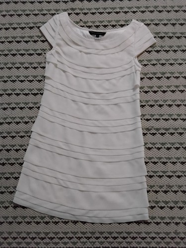 French connection white ruffle - french,