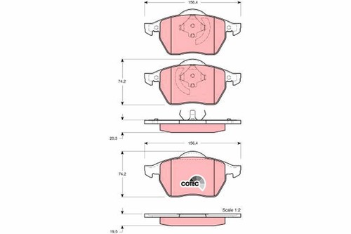 Fits audi t brake pad - audi,