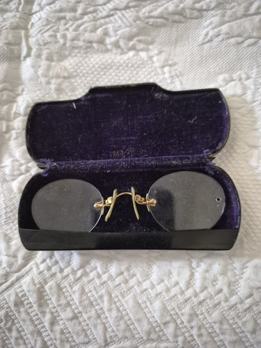 Antique pince nez glasses - pince-nez, with