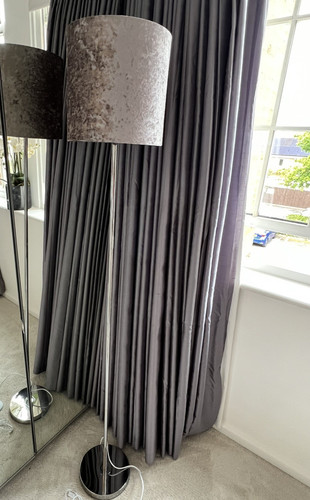 Chrome standard floor lamp - chrome,