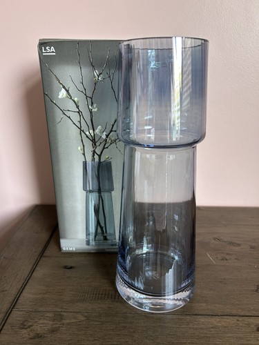 Lsa gems vase - vase, blue