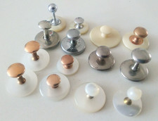 Collar Studs 7 x front & 7 x back Peaky Blinders Style 14pcs Antique & Vintage