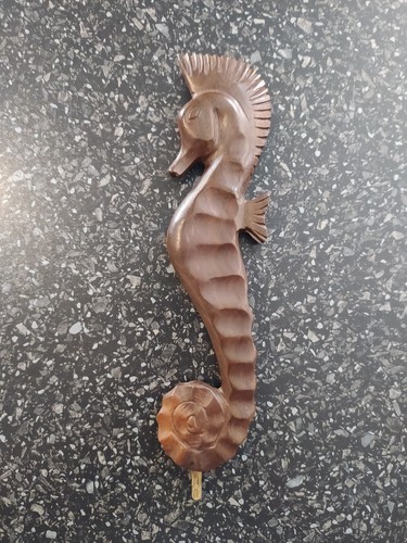 Wooden sea horse - sea,