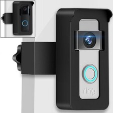 Ring and Blink Doorbell Mount by ELPHA | No-Drill, Anti-theft Design | Ideal for