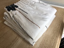 Curtains pair poppy cream and