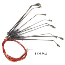 10x Model Rail Train Street Lights Lampost LED 3V Volts OO Gauge suit hornby 8cm