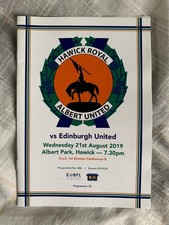 Hawick Royal Albert United v Edinburgh United 2019