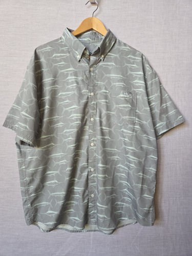 Huk fishing shirt mens gray - mens, xl