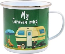 MY CARAVAN TIN CAMPING COFFEE MUG CUP NEW IN GIFT BOX