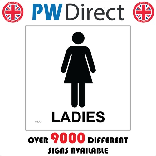 Sign ladies toilet female - sign,