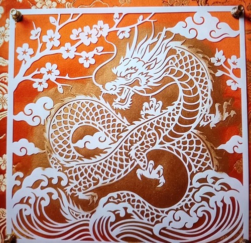 Large chinese dragon reusable - large,
