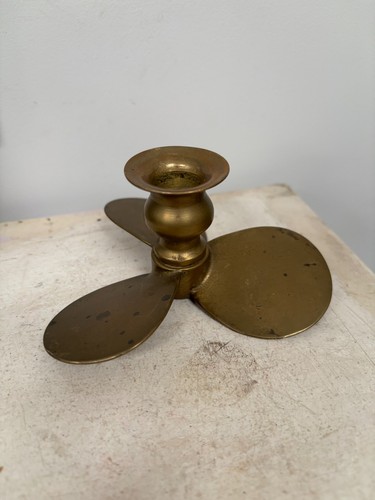 Vintage small brass propeller - small,