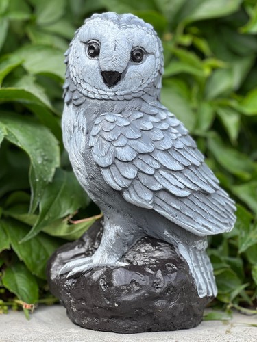Concrete owl decor outdoor - concrete,