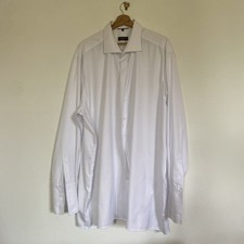 Eterna Men Long Sleeve Cover Shirt Turn-Up Cuff Comfort Fit White 8817 E3 48/19