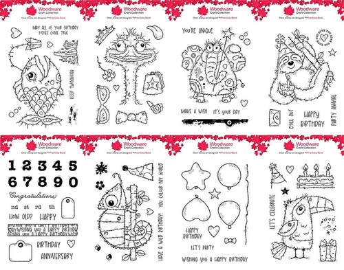 Woodware clear stamps time - clear,