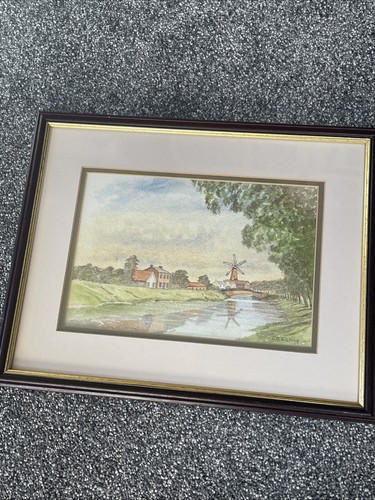 Framed original watercolour - framed,