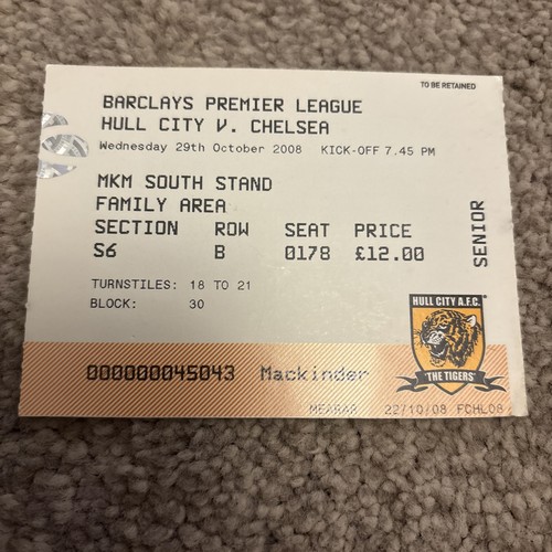 Hull city vs chelsea - 08/09,