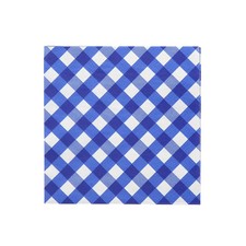 Blue Gingham Disposable Paper